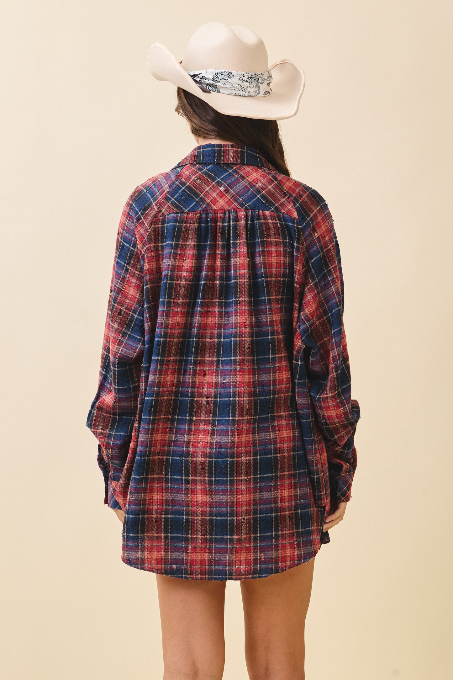 Aimee Plaid Top