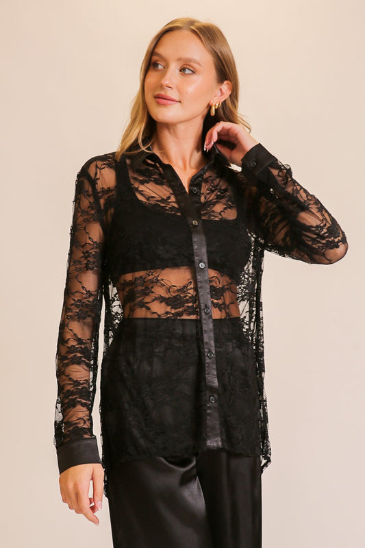 Midnight Lace Top