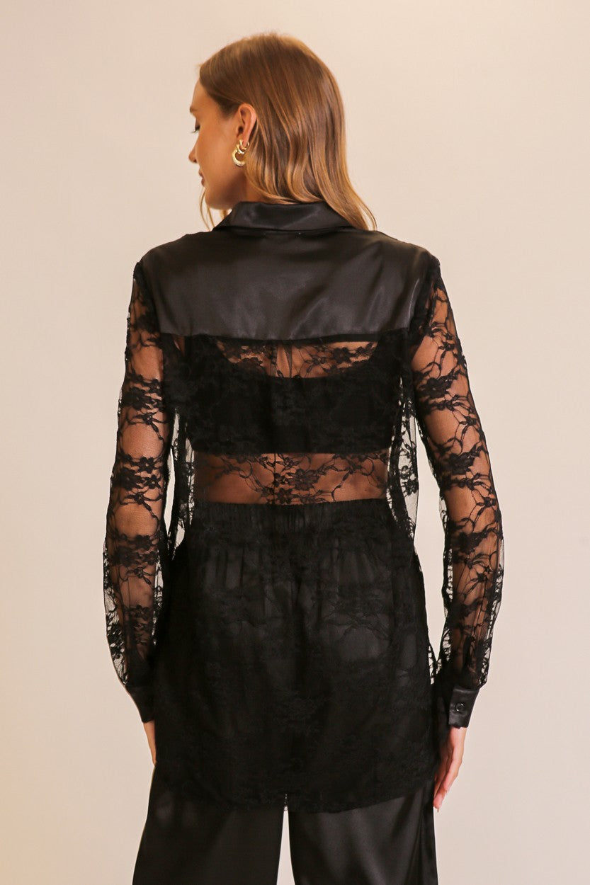 Midnight Lace Top