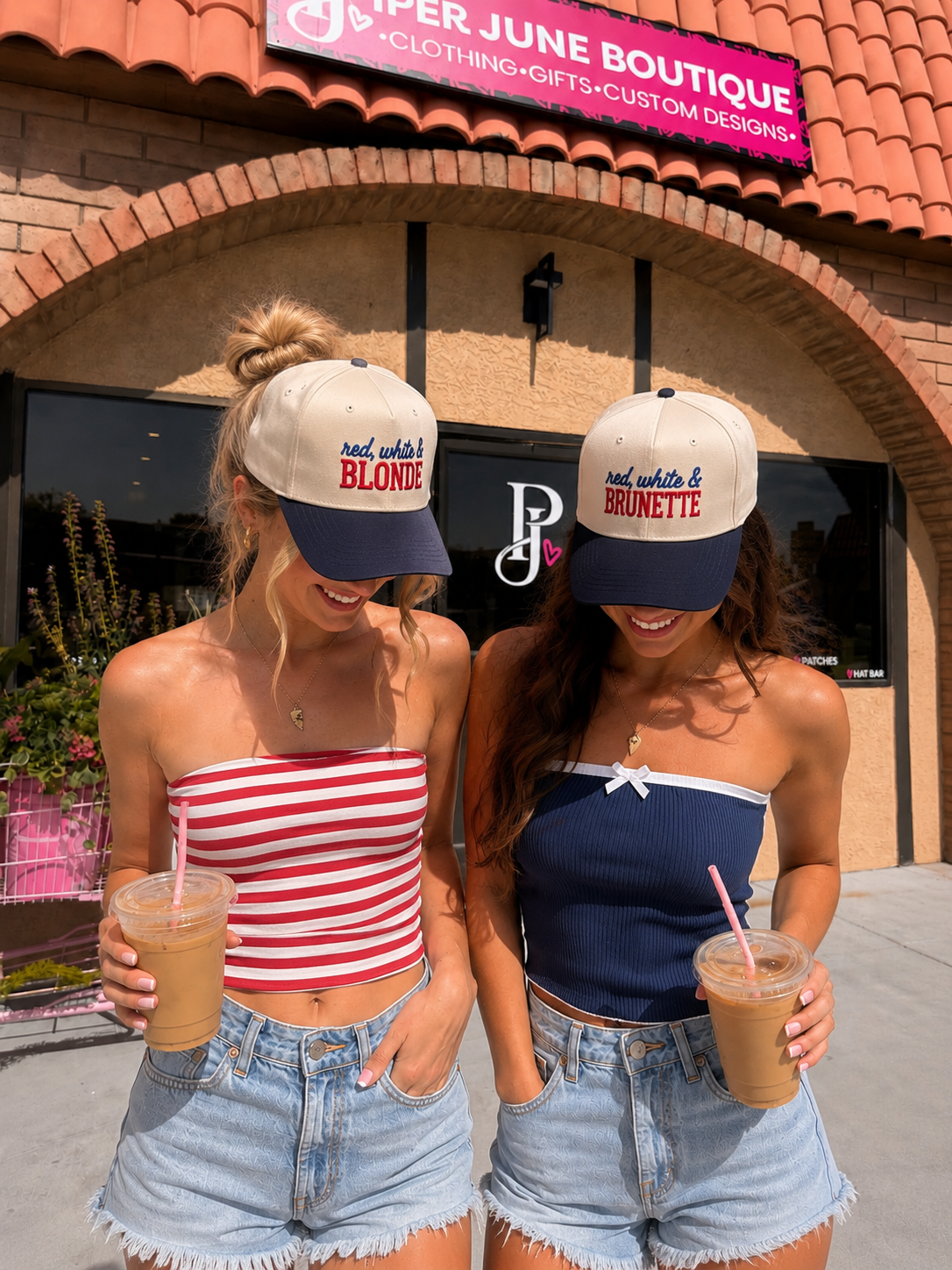 Blonde & Brunette Hat