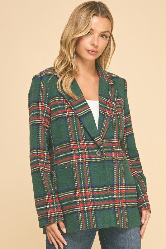 Plaid Blazer