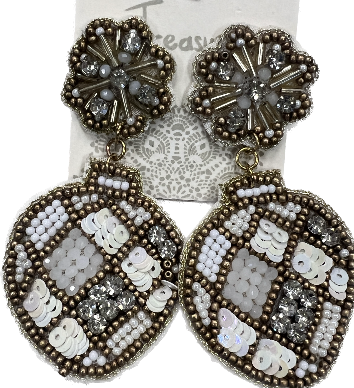 Christmas Beaded Earrings