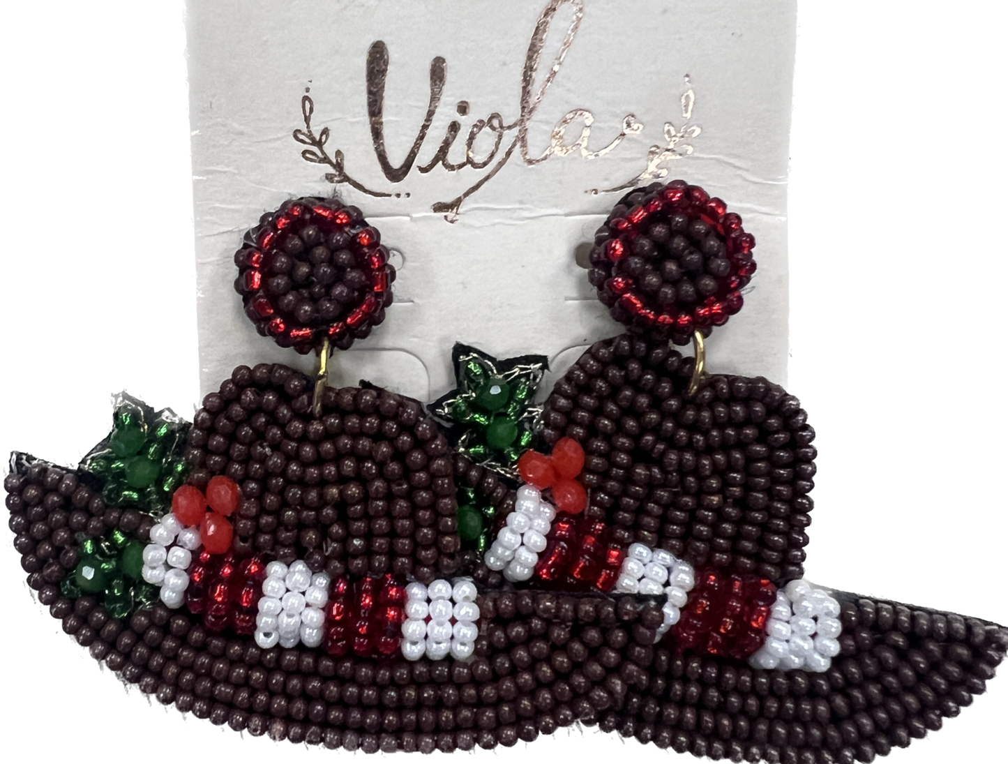 Christmas Beaded Earrings