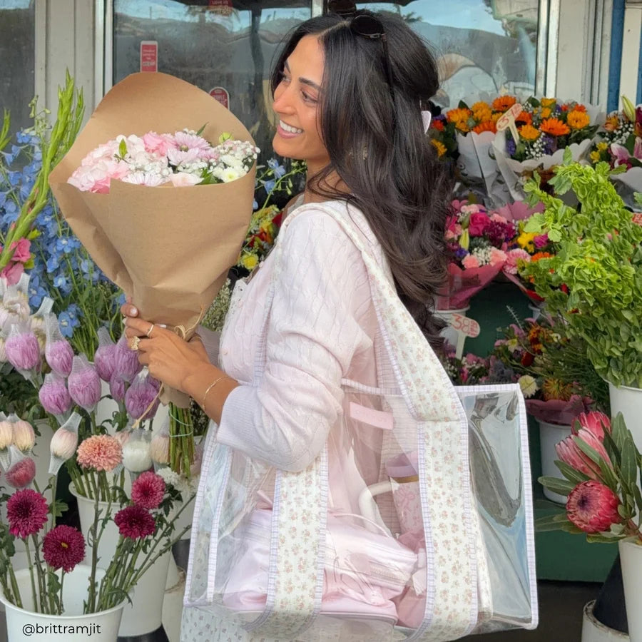 Quilted Ditsy Floral Tote