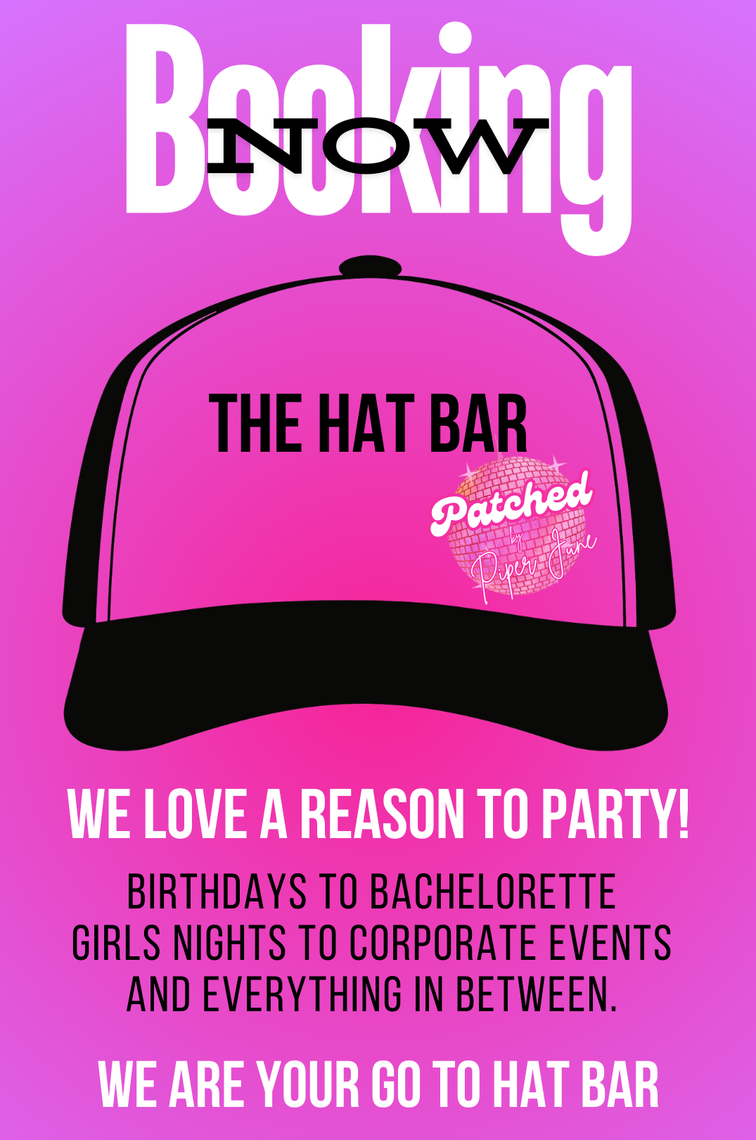 THE HAT BAR PARTY!