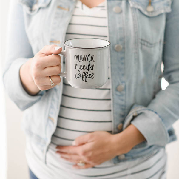 Mama Needs Coffee Campfire Mug