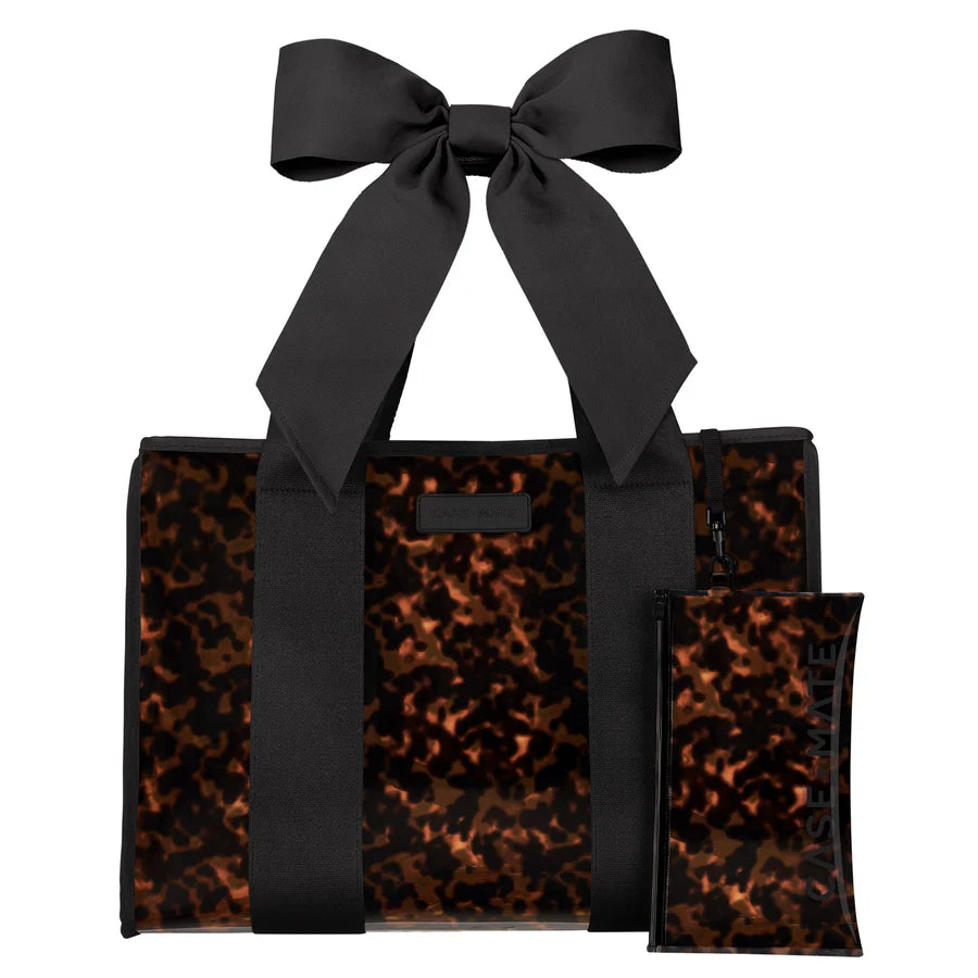 Tortoise Bow Jelly Tote