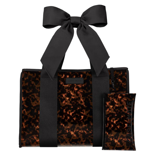 Tortoise Bow Jelly Tote