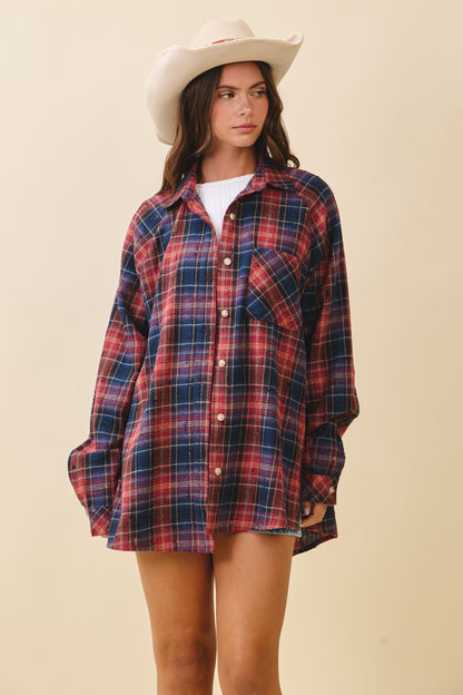 Aimee Plaid Top