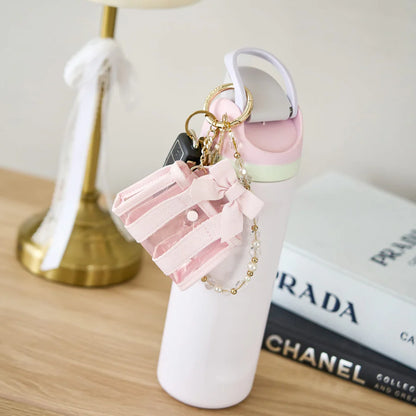 Ballet Pink Bow Twilly