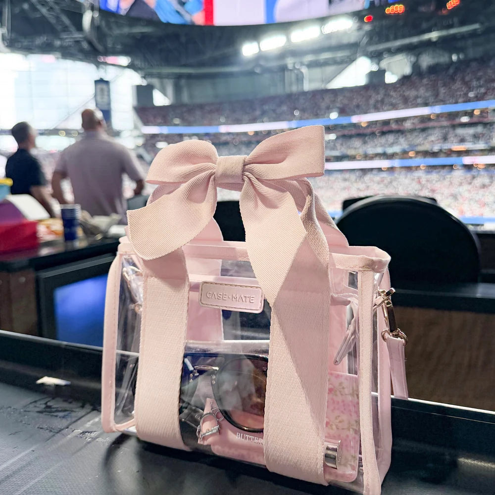 Pink Bow Stadium Bag