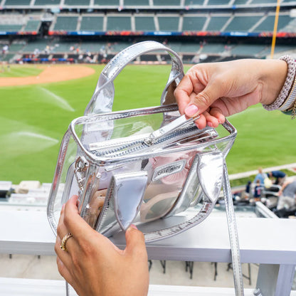 Silver Stadium Bag