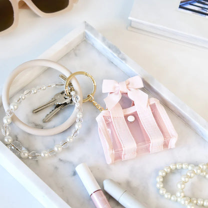 Ballet Pink Bow Twilly