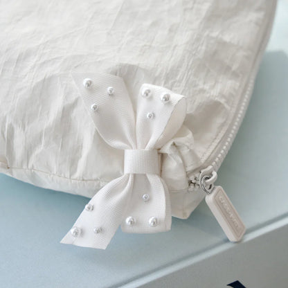 Ivory Pearl Makeup Bag