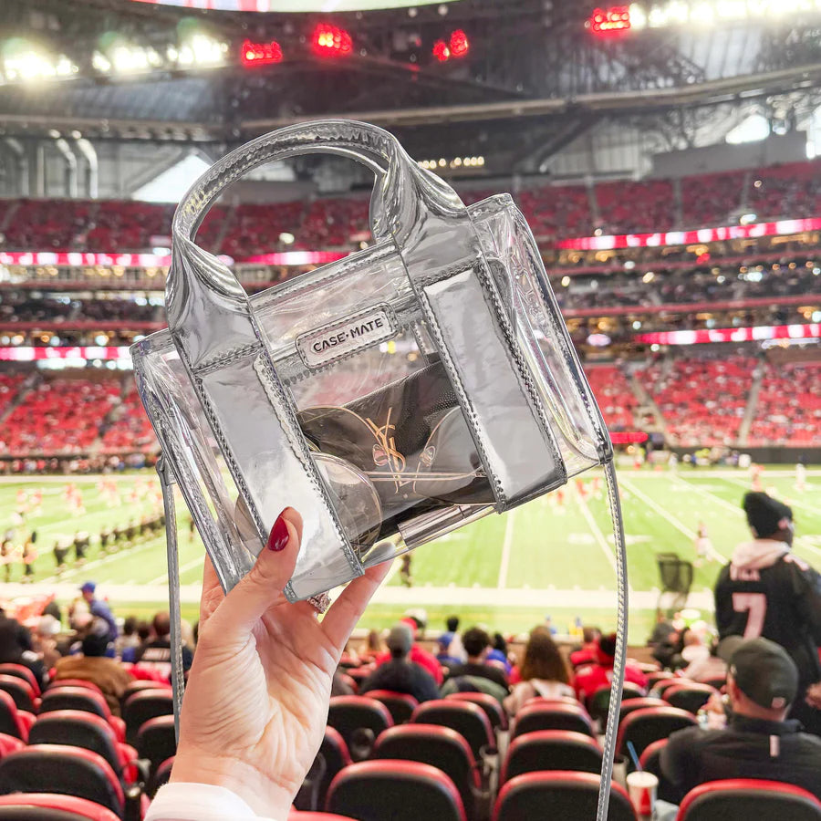 Silver Stadium Bag