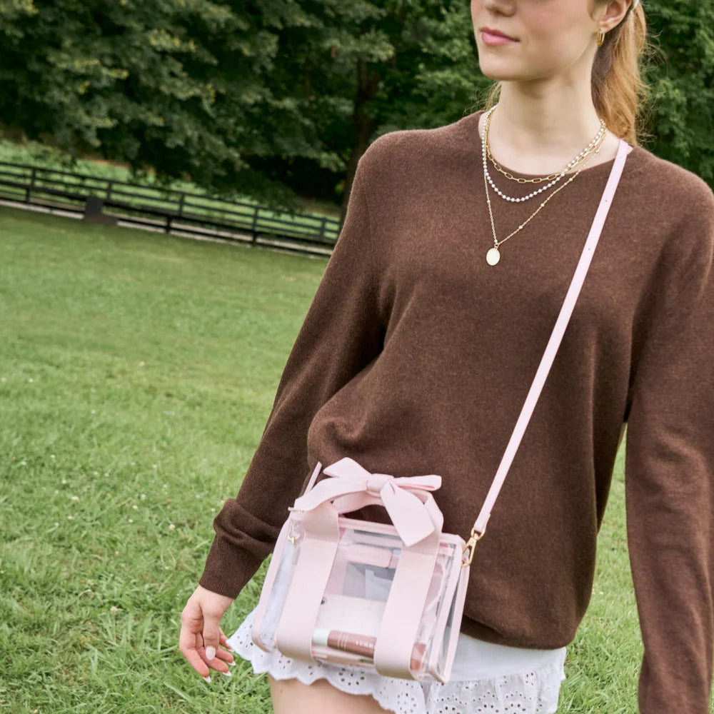 Pink Bow Stadium Bag