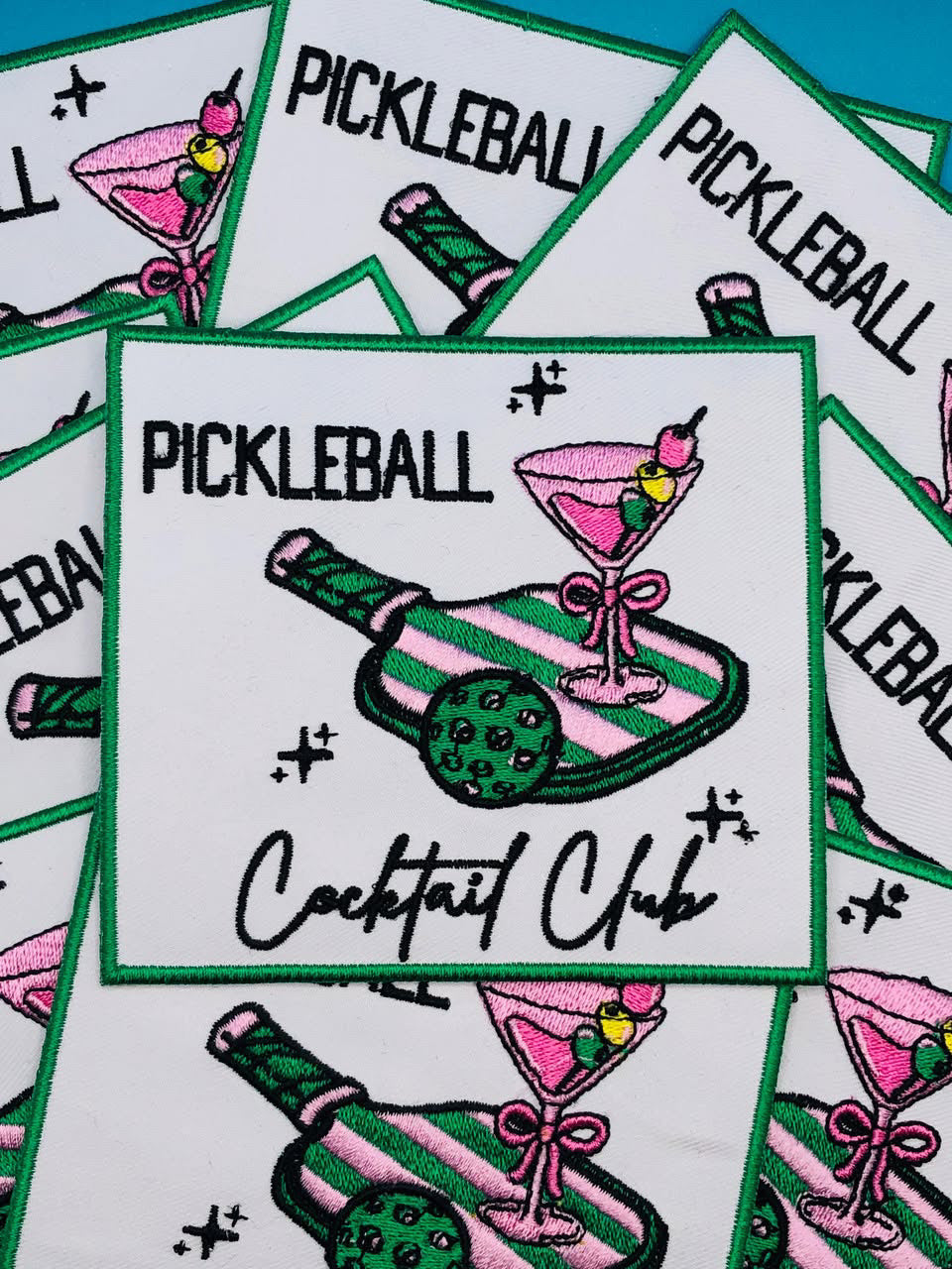 Pickleball Cocktail Club Patch