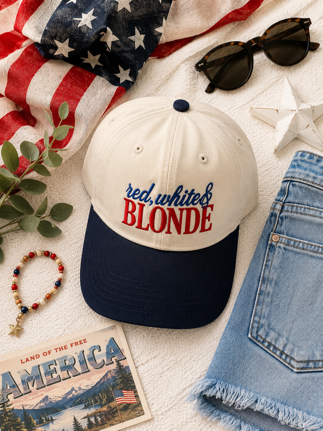 Blonde & Brunette Hat