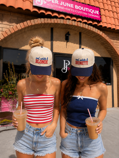 Blonde & Brunette Hat