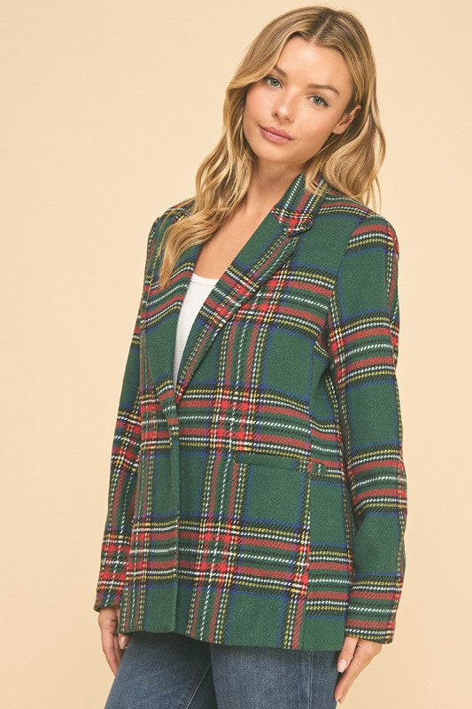 Plaid Blazer