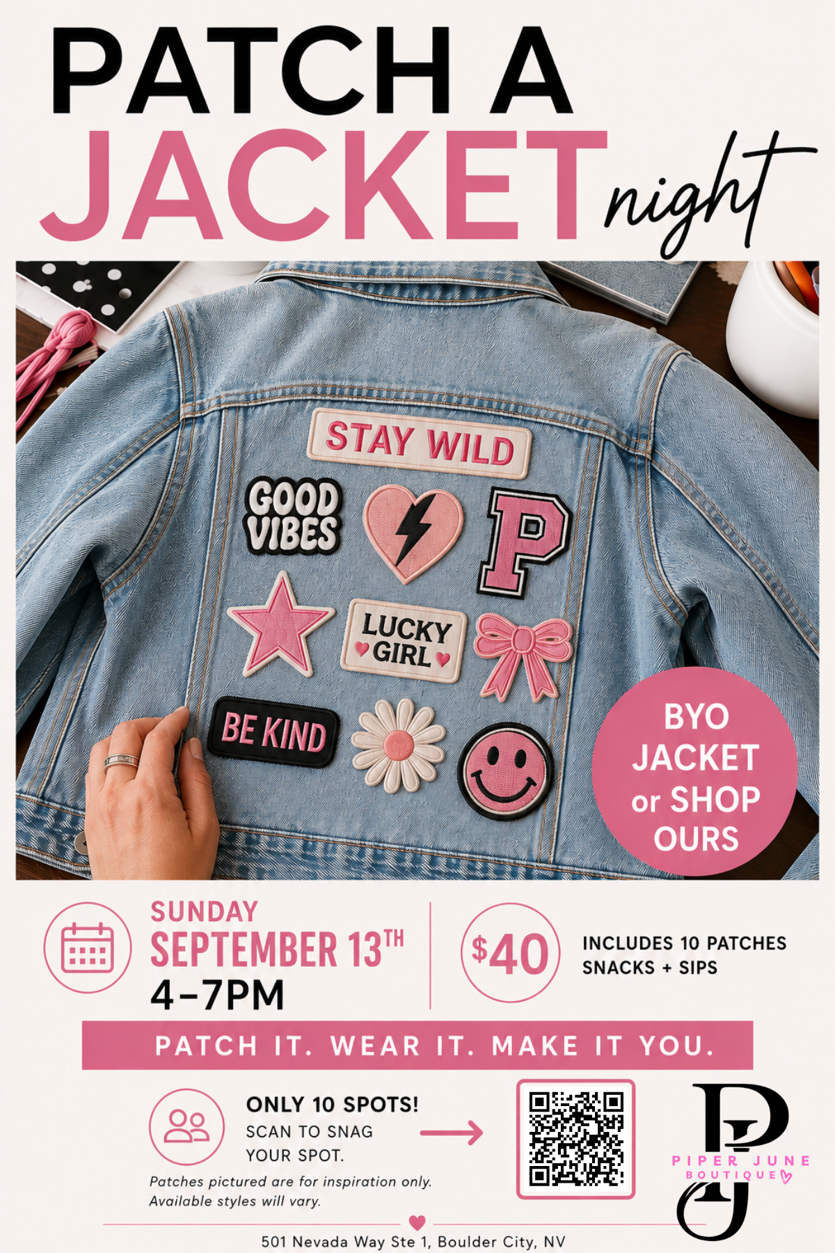 Patch a Jacket Night
