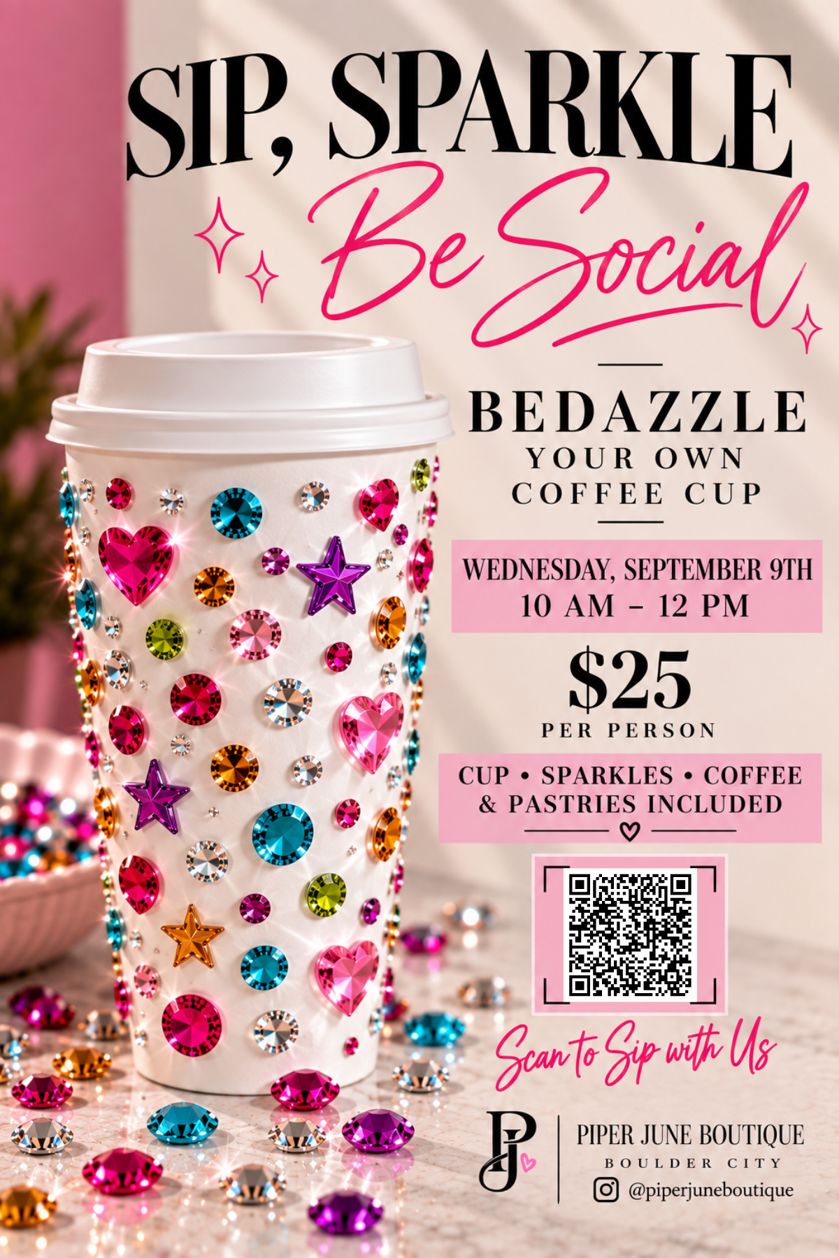 Sip, Sparkle + Social