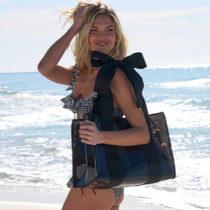 Midnight Bow Jelly Tote