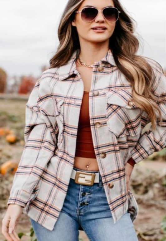 Maya Plaid Top