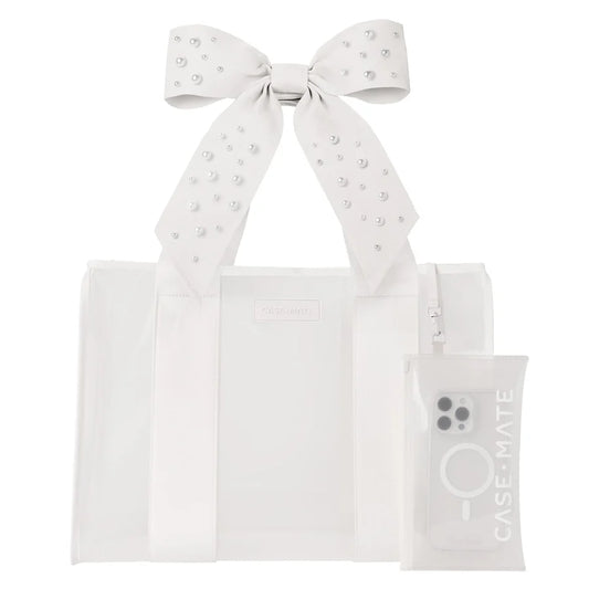 Pearl Bow Jelly Tote