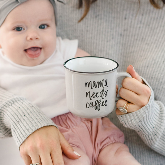Mama Needs Coffee Campfire Mug